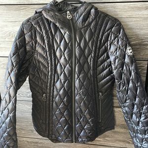 Michael Kors Black Hooded Puffer